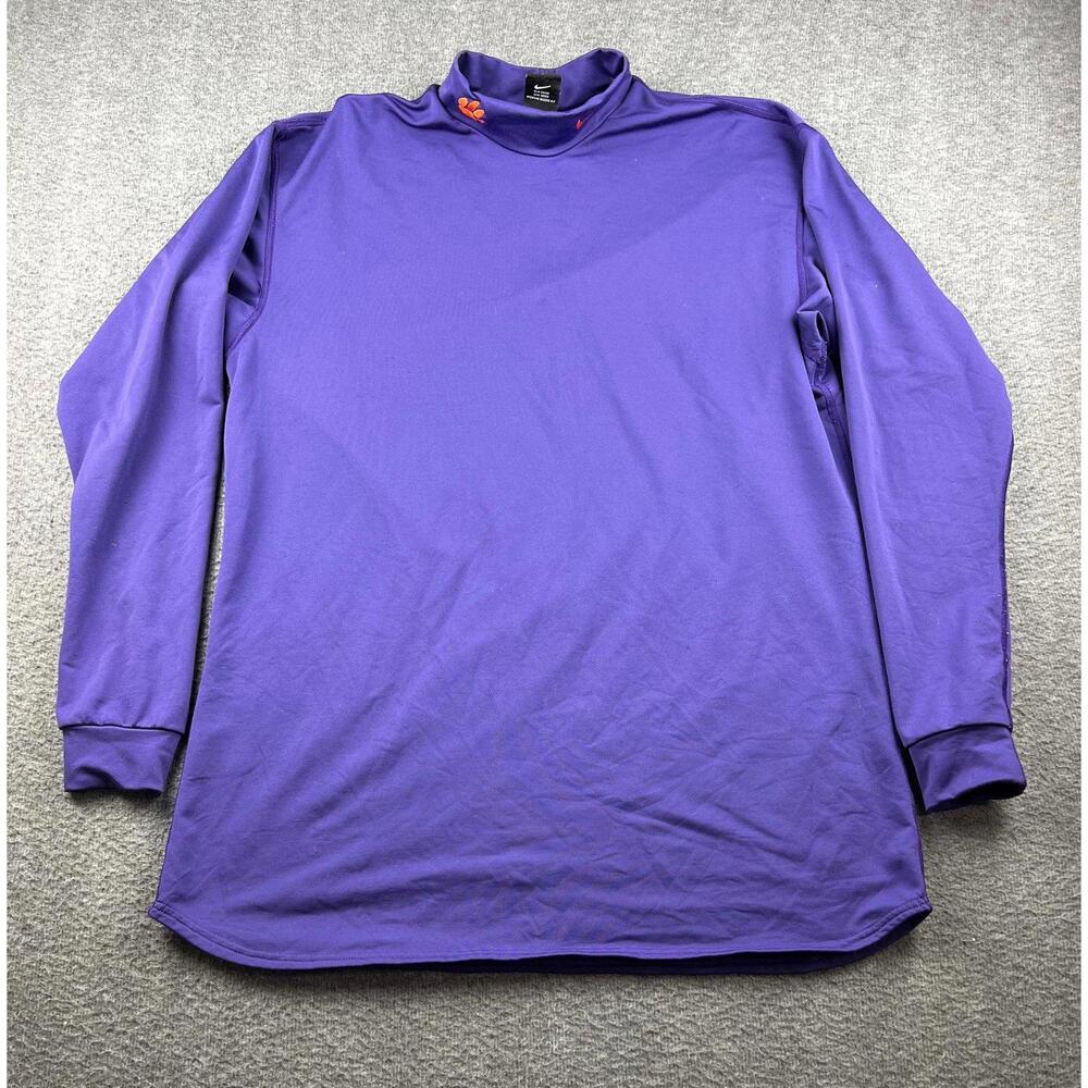 Nike Team Purple Long Sleeve Activewear Shirt Size 2XL